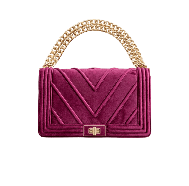 Purple Velvet Flapbag image